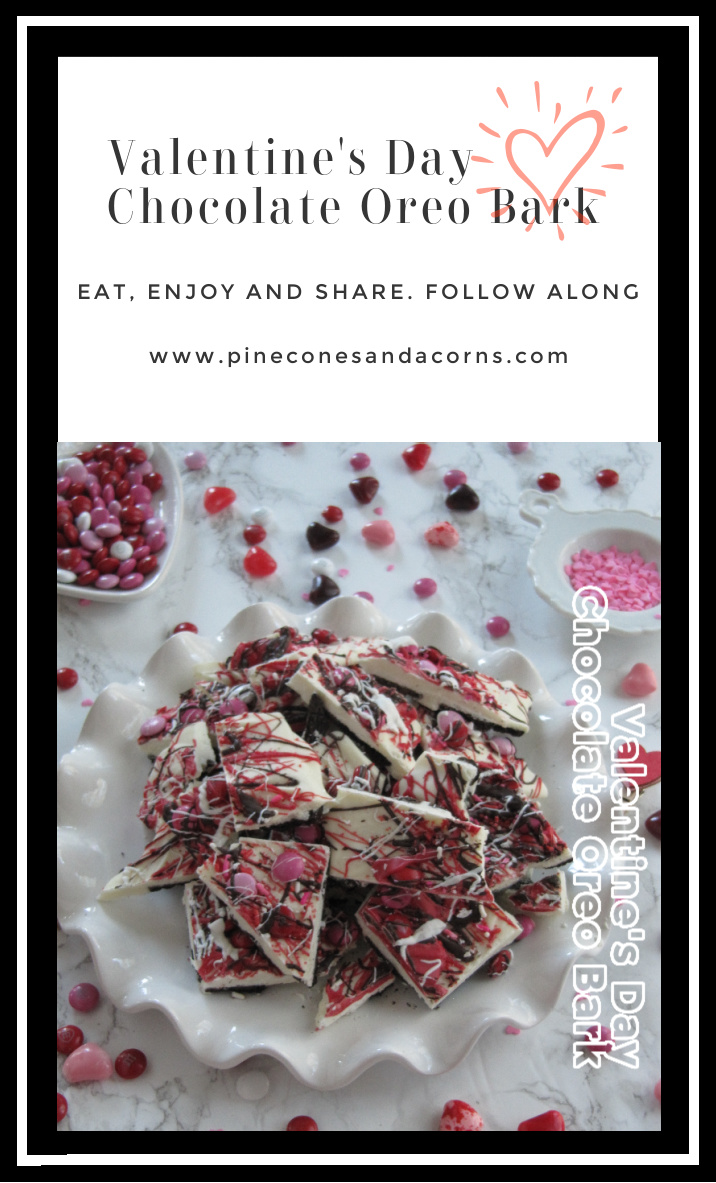 Valentines Day Chocolate Oreo Cookie Bark-2