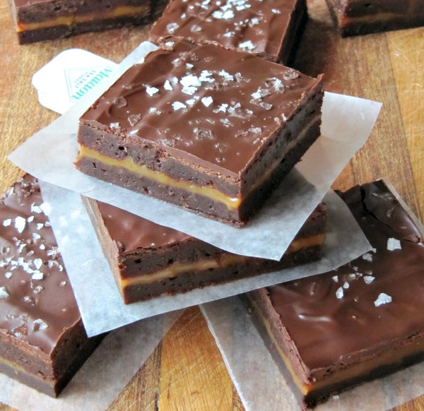 caramel stuffed brownies