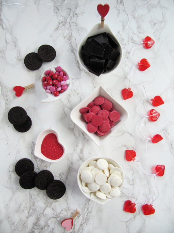 ingredients for oreo bark