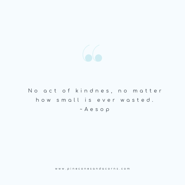 no act of kindness no matter how small is ever wasted Aesop-2