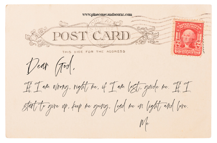 dear god postcard