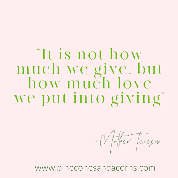 Gift Quote Mother teresa