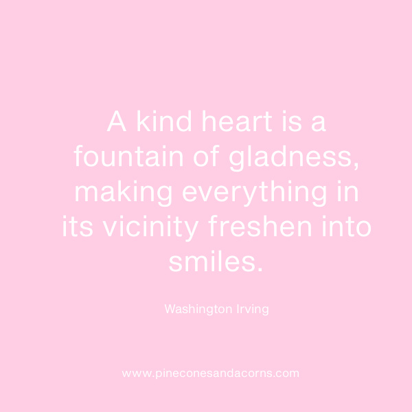 Washington Irving A kind heart