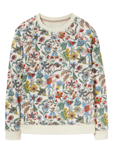 colorful flower sweatshirt