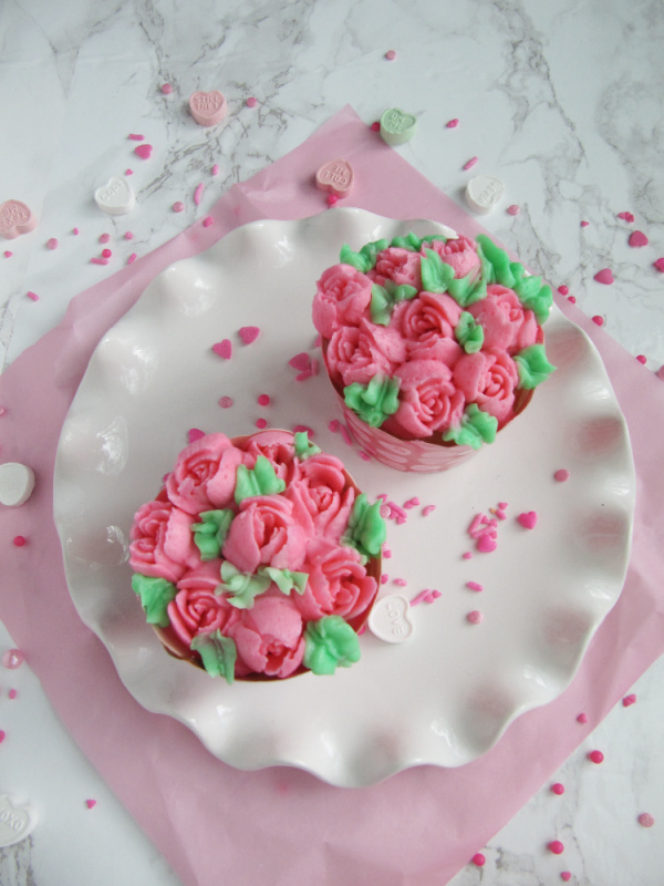 flower bouquet cupcakes