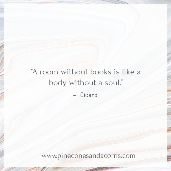 Friday Favorites quote A room without books is like a body without a soul Cicero