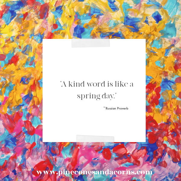 A kind word is like a spring day.