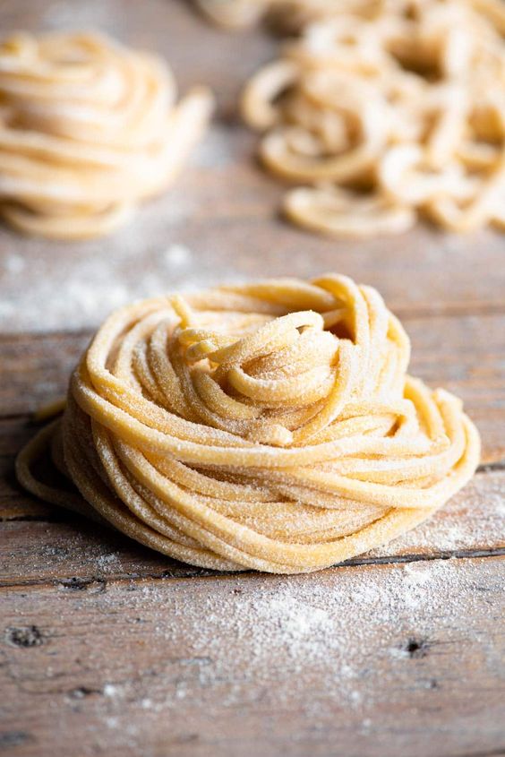 Friday Favorites Homemade Tonnarelli Pasta.