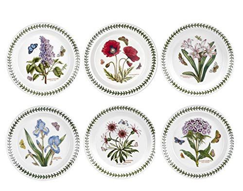 6 botanical salad plates