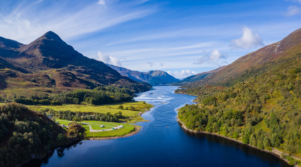 Mountains and water in scotland