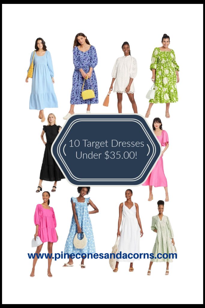 10 Target Dresses Under $35.00 Pinterest Pin