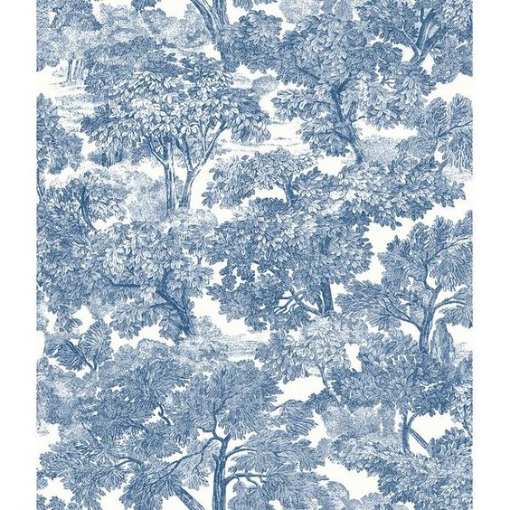 A little of this, a little of that. Elizabeth Floyd, Toile de Jouy, Blue and White and More...Weekend Meanderings.  blue and white toile wallpaper