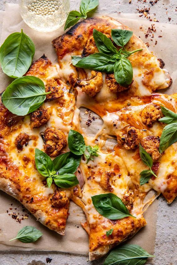 Friday Favorites Cauliflower “Pepperoni” Cheese Pizza