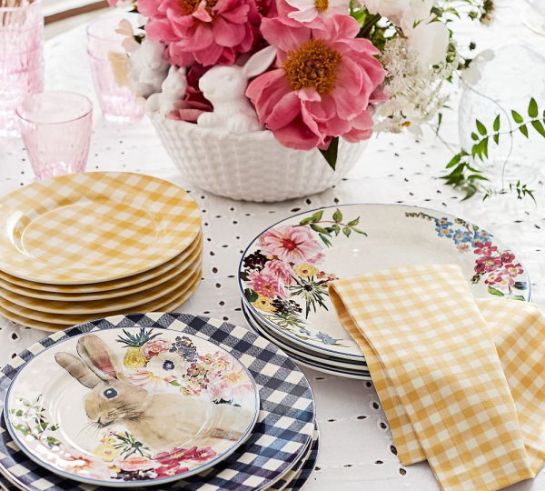 All Things Gingham Pottery Barn