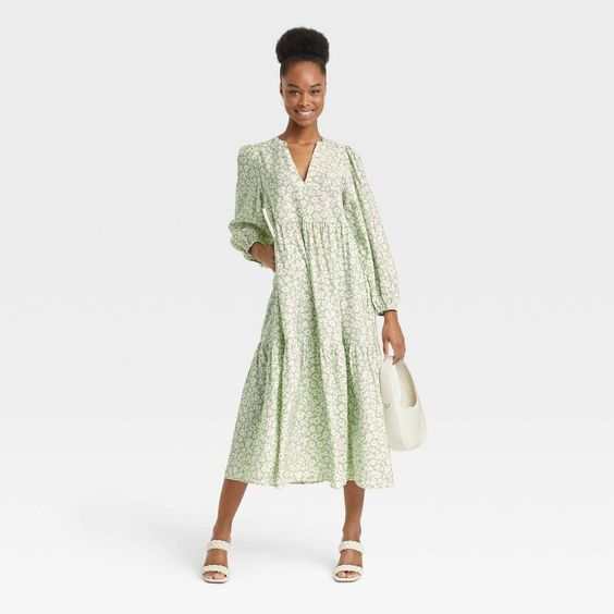 Target Dress Green Glowers