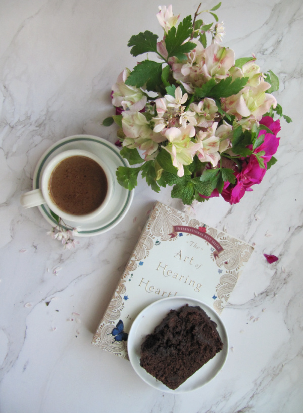 friday favorites flatlay double chocolate loaf hot chocolate