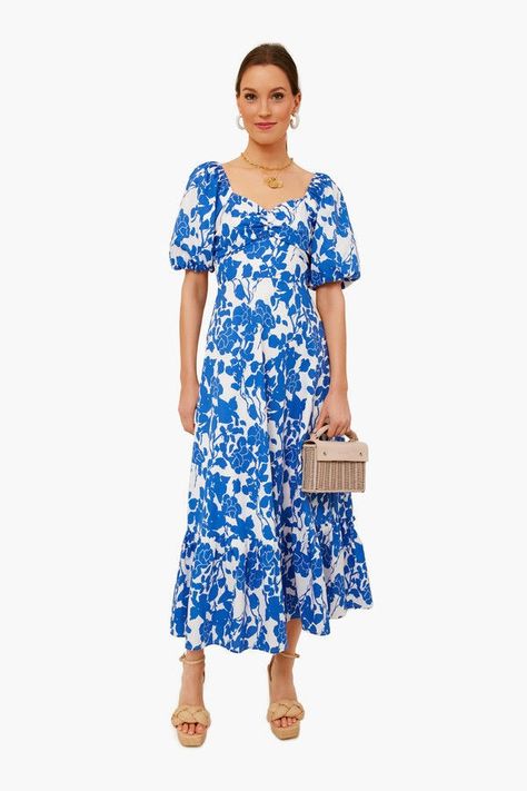 Monday musings blue and white Tuckernuk dress