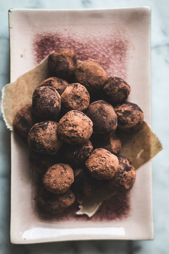 chocolate lavender truffles