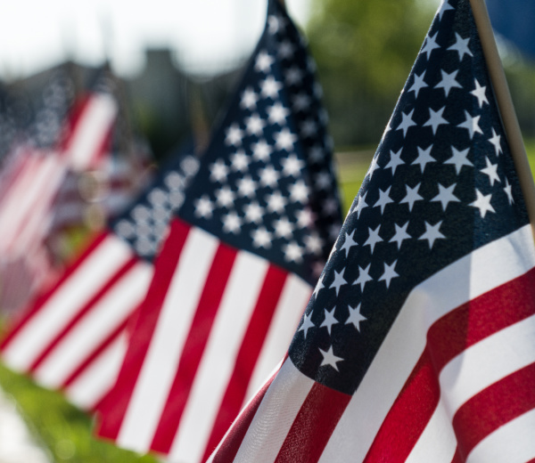 Memorial Day flags