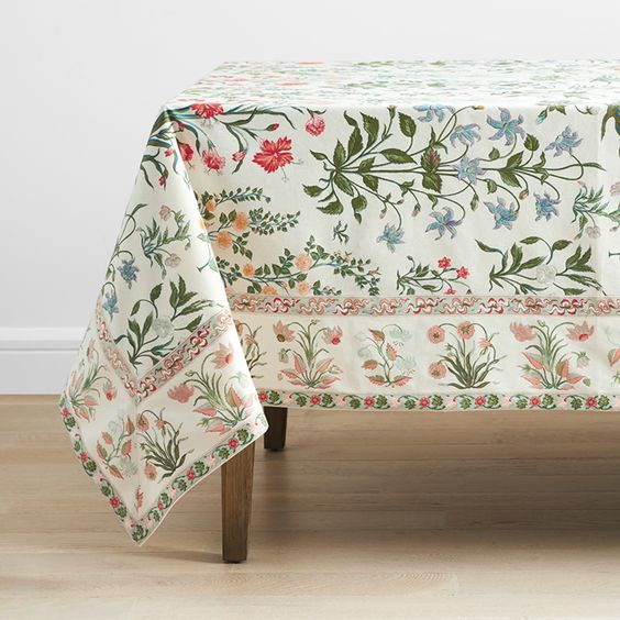 Flower tablecloth
