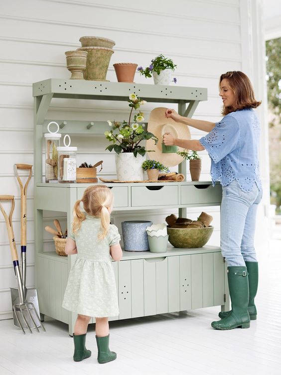 potting bench pottery barn