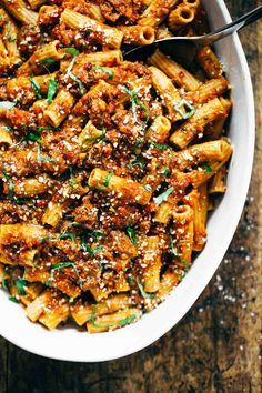 Spicy Sausage rigatoni