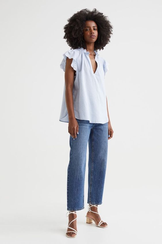 Flutter Sleeve Top