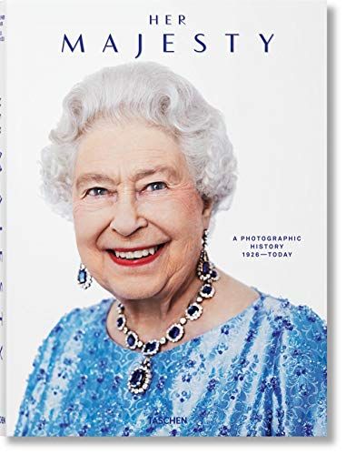 book cover of Her Majesty with portrait of Queen Elizabeth