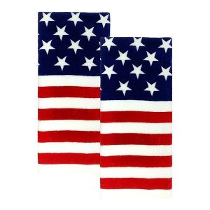 American flag tea towels 