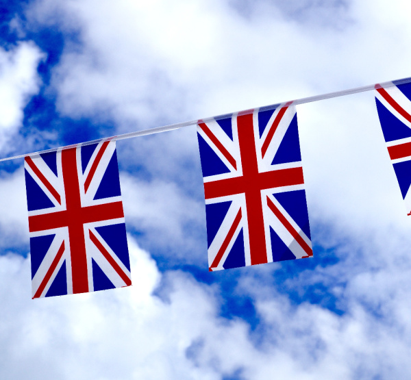 Monday musings English flag bunting