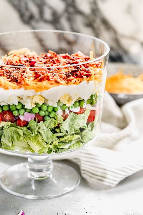 Friday Favorites 7 layer salad