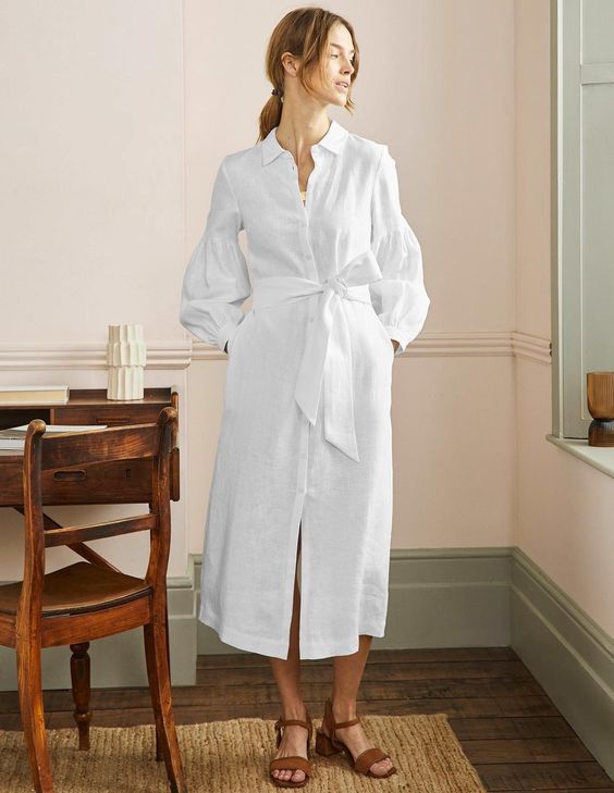 white shirt dress Boden