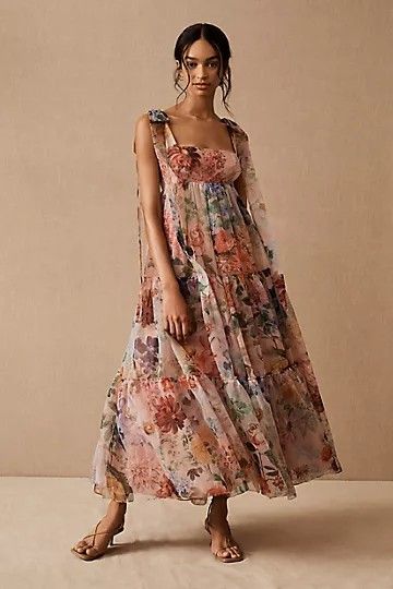 weekend meanderings Marchella flower dress Anthropologie