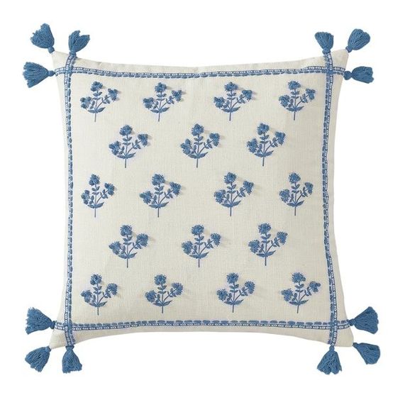 weekend meander gins blue Walmart pillow