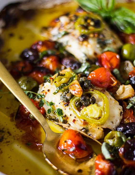 Friday Favorites Mediterranean baked fish 