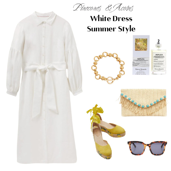 white dress summer style