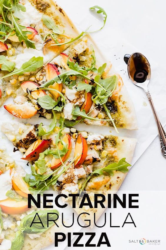 Friday Favorites Nectarine arugula pizza