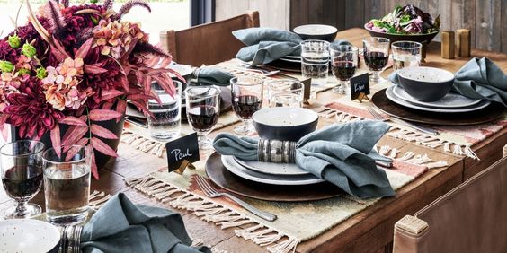 cosy fall finds pottery barn kilim pacemats