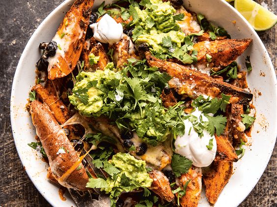 sweet potato loaded nachos