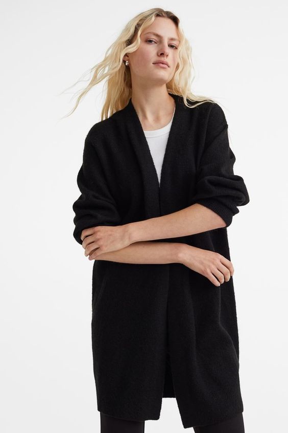 friday favorites long black cardigan