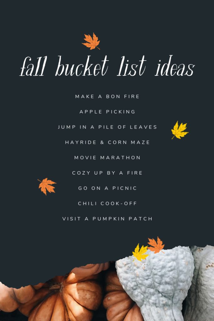 FALL BUCKET LIST IDEAS.