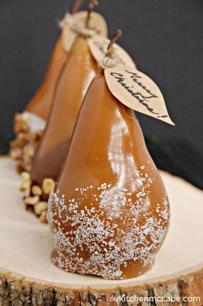 weekend meanderings caramel dipped pears