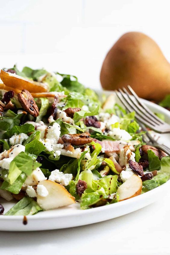 chopped pear salad