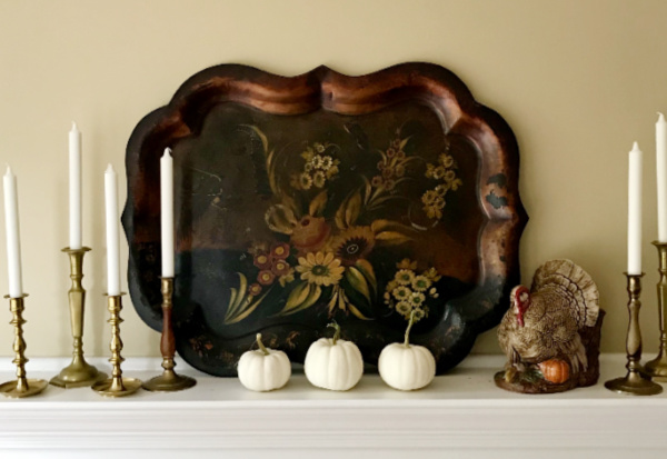 weekend meanderings candles on mantle