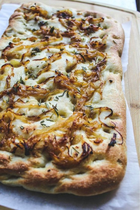 friday favorites Rosemary and Caramelized Onion Focaccia 