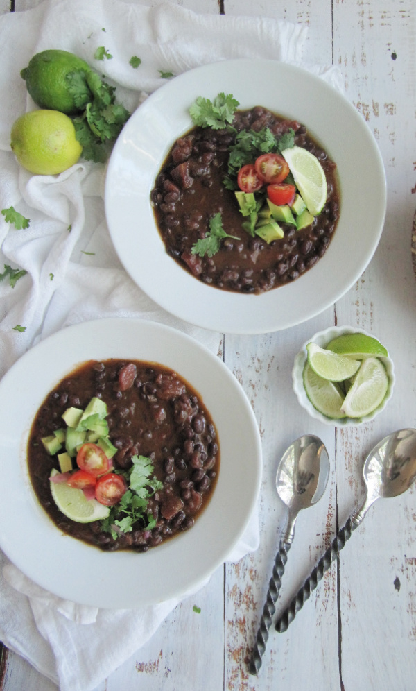slow cooker easy black bean soup