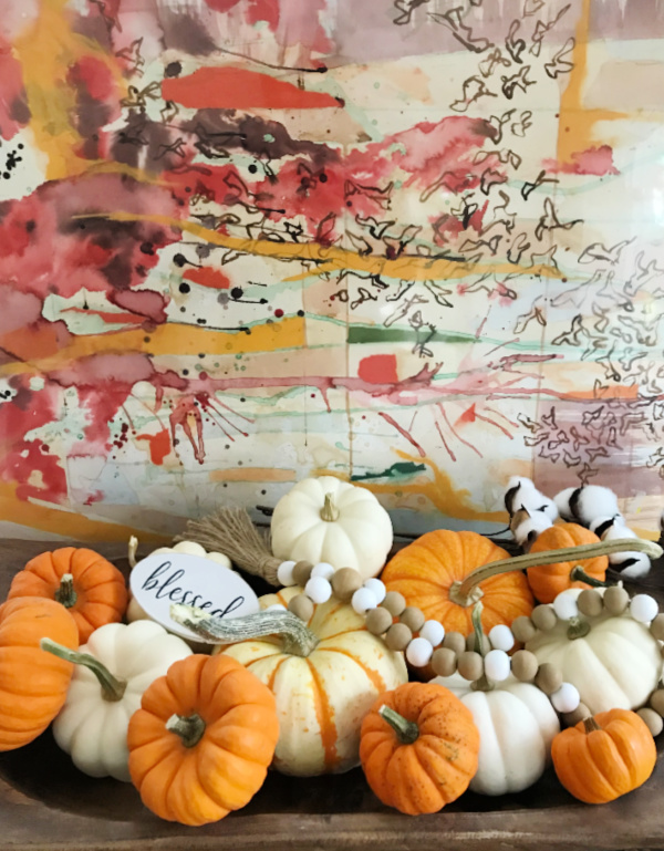 pumpkins in a dough bowl