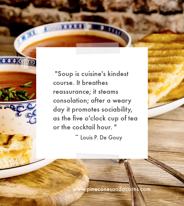 quote Louis P. De Gouy about soup