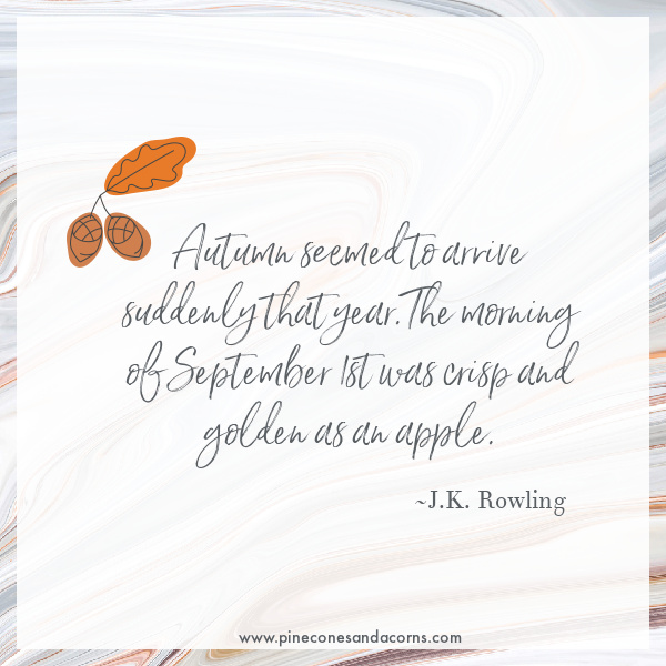 quote j.k Rowling autumn