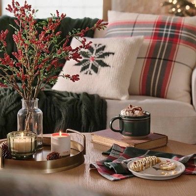 Hearth & Hand Christmas decor pillows mugs fay flowers